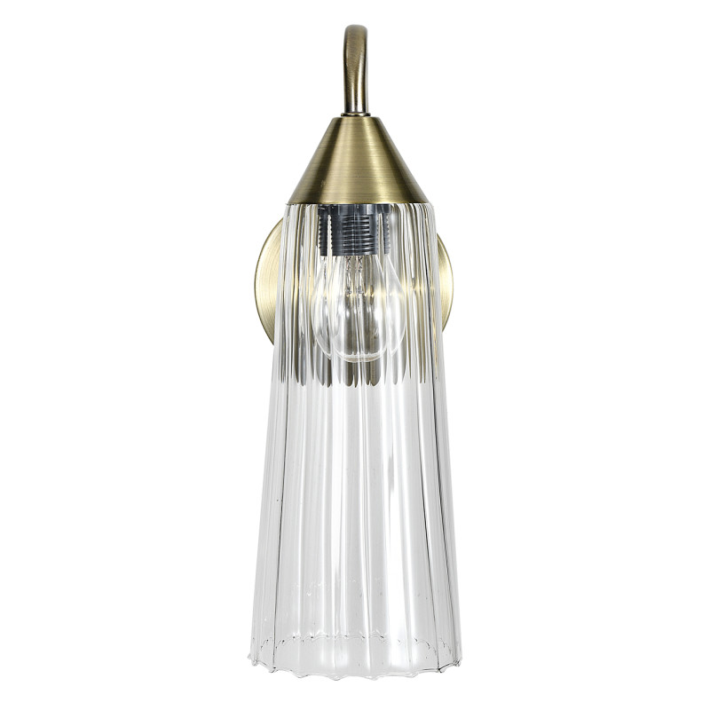 Бра 28 см, Indigo Campana 13028/1W Brass V000508, бронза, 13028/1W Brass