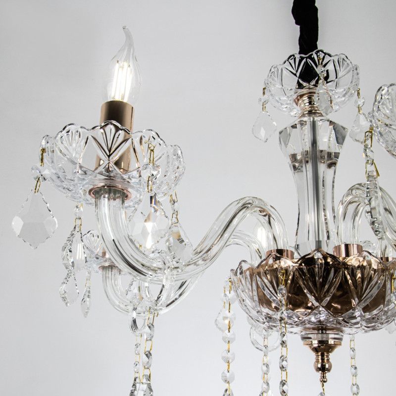 Подвесная люстра 64*64*115 см, Е14 6x40W, , Золото MODELUX premium ML.7151.6P