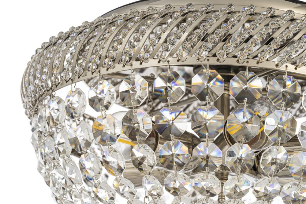 Люстра *35*31 см, 6*E27*60W, Dio D`arte Bari Nickel Bari E 1.2.35.100 N, Матовый никель