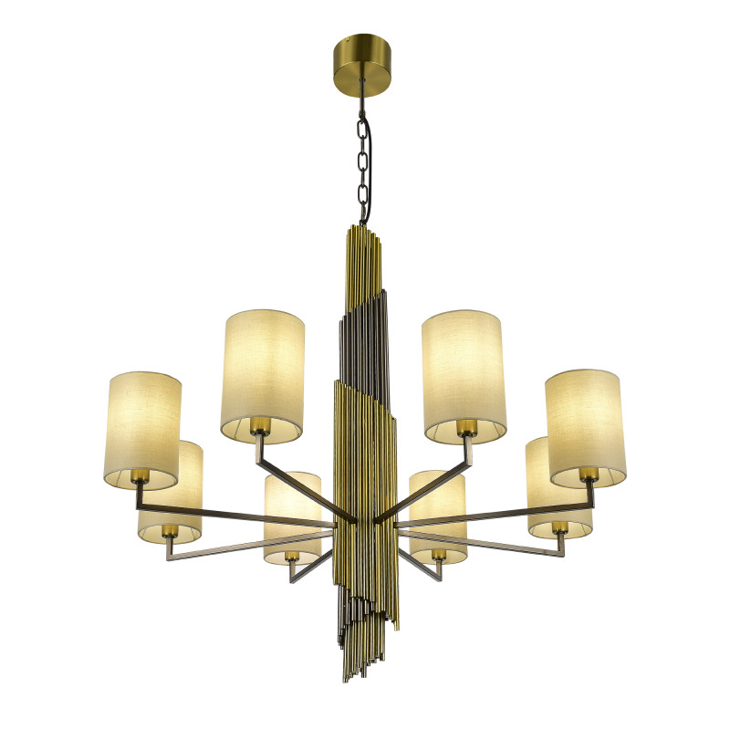 Подвесная люстра 90*80 см, 8*E14, 336W, ST-Luce GLORIA SL1638.303.08 латунный