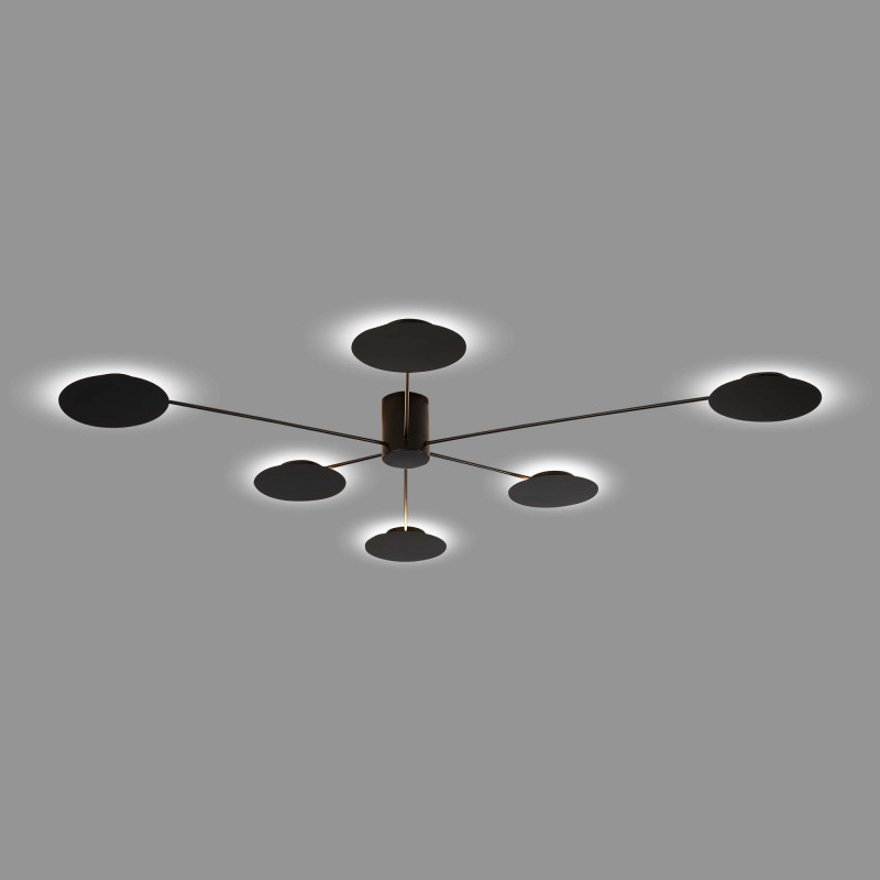 Светильник потолочный 151*141 см, 30W 3000K ST LUCE TONDO SL6006.402.06 Черный