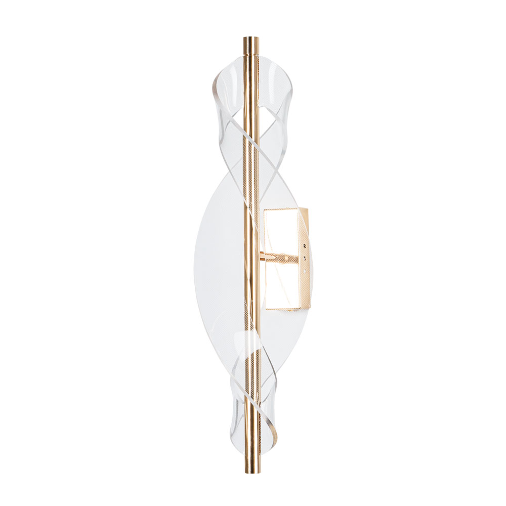 Бра 50*10*15 см, 1*LED, 12W, 3000K Arte Lamp Fiorita A2093AP-1GO, Золото
