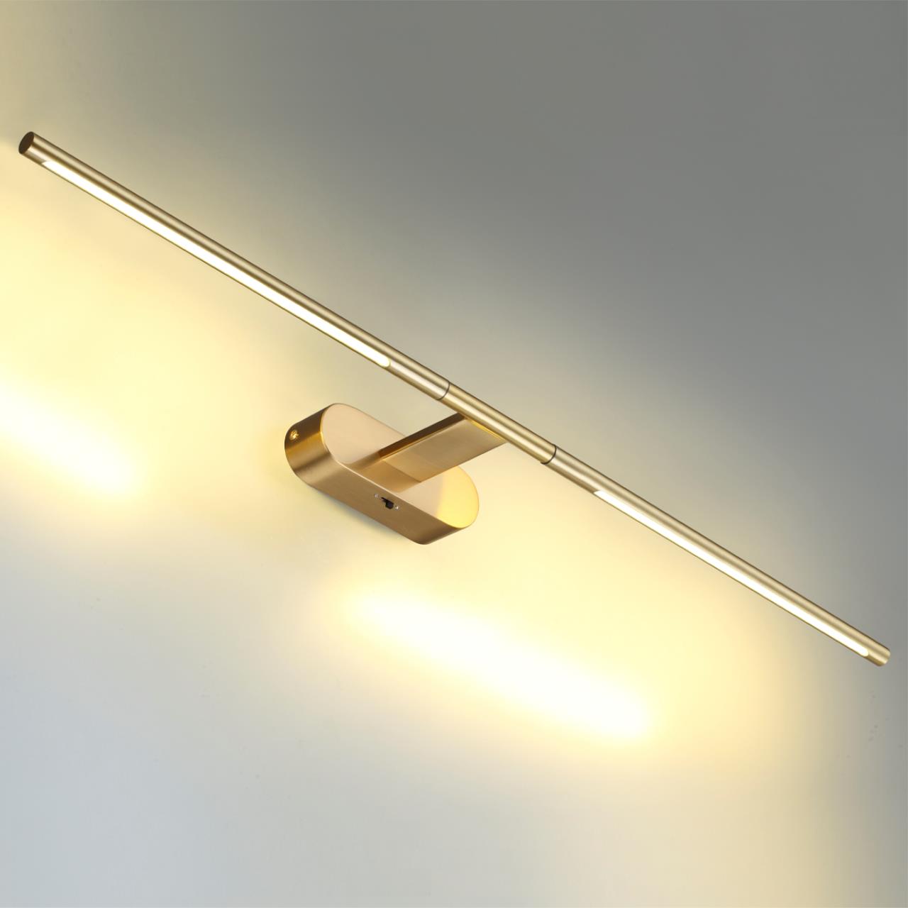 Настенный светильник 80*5 см, LED 12W 3000/4000/6000K античная бронза Odeon Light Aledo 6635/9WL