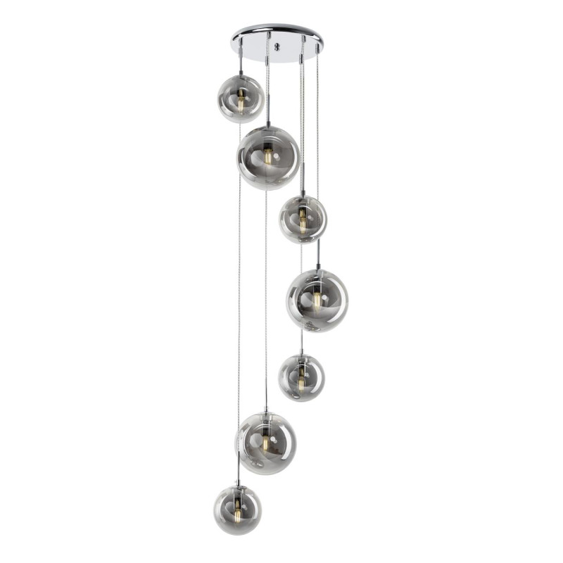 Светильник подвесной 42*215 см, 7*E14, Хром Citilux Томми CL102070