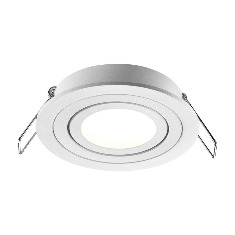 Светильник встраиваемый поворотный 9 см, Novotech Morus 371017, белый