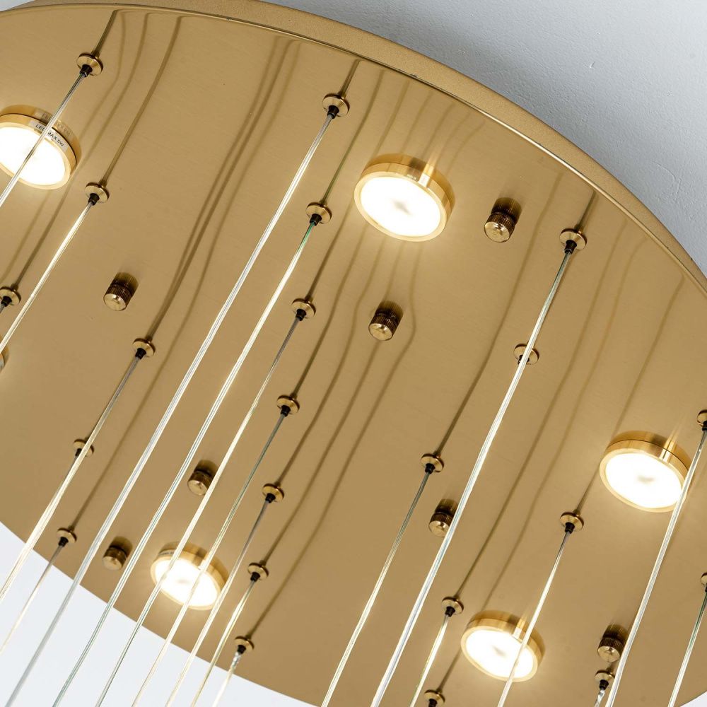 Подвесная люстра 60 см, 155W, 4000К MODELUX ML.89138.25 BS бронза