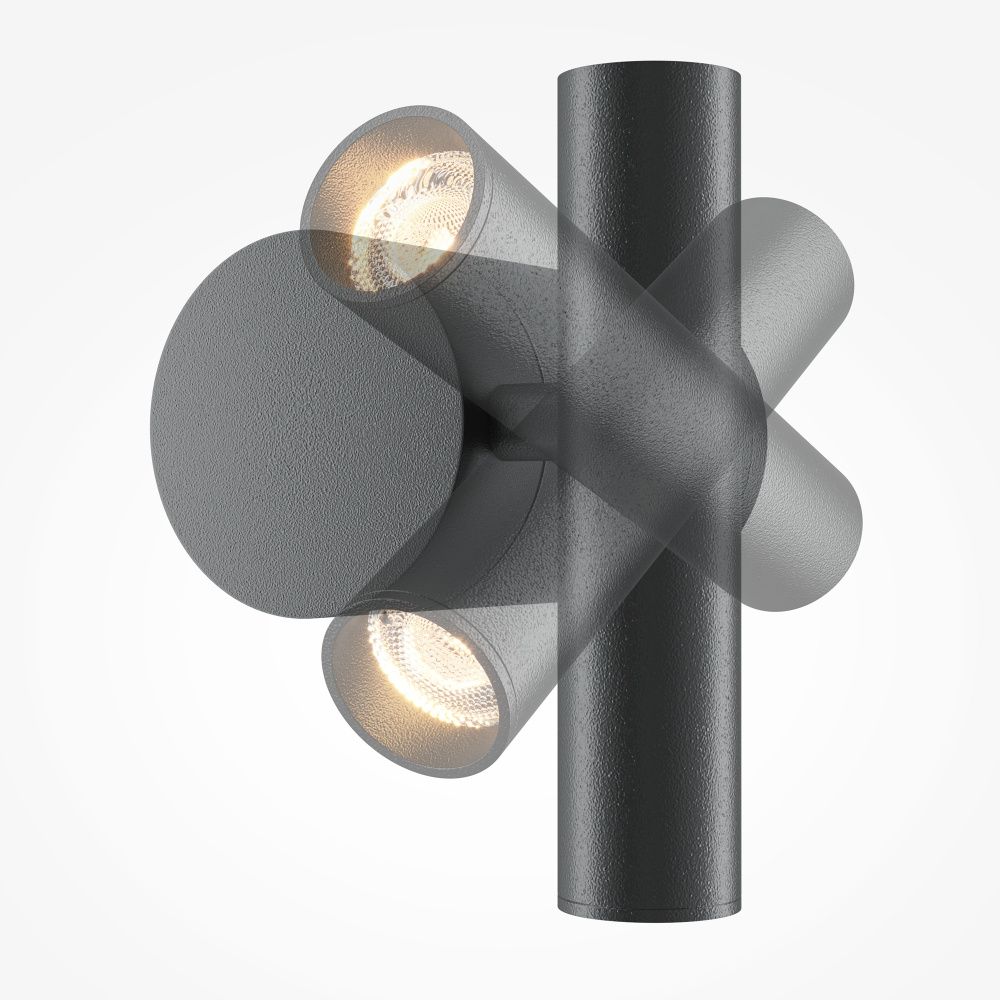 Бра 10,3*6*-8,8 см, *LED*3W, 3000K, Maytoni Utility MOD433WL-L3B3K1, Черный
