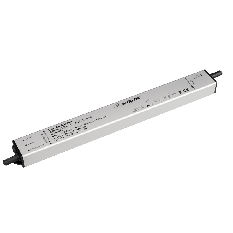 Блок питания для светодиодной ленты Arlight 034888 29*3*2,1 см.