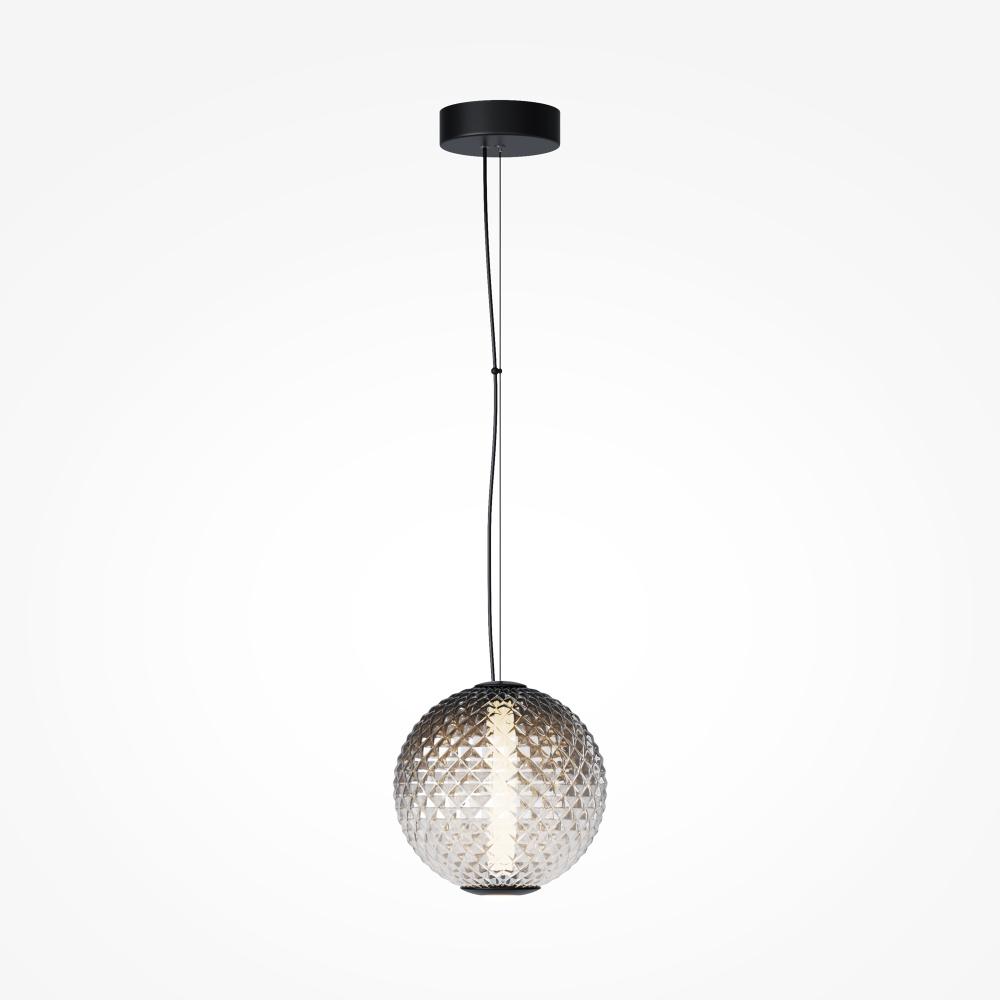 Подвесной светильник 24*39-329 см, *LED*12W, 3000K, Maytoni Bruma MOD397PL-L12B3K, Черный