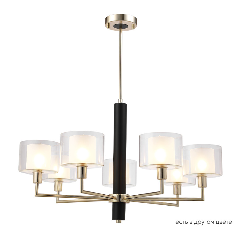 Люстра 79 см Crystal Lux MAESTRO SP-PL7 GOLD Золото/черный