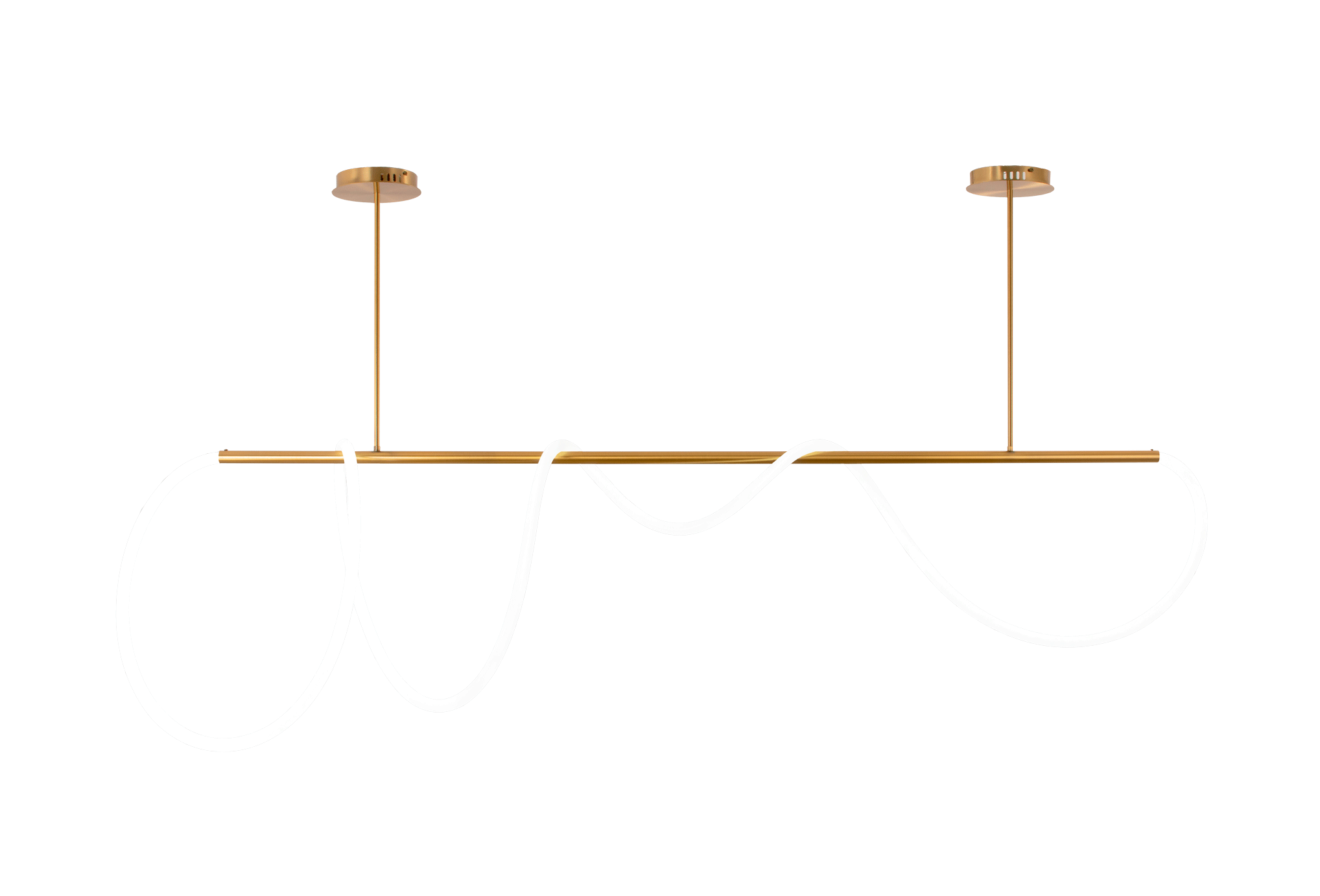 Люстра  1500*300, LED, 36W 4000K NewRgy LED KT877-DW-1500 BRASS, Бронза