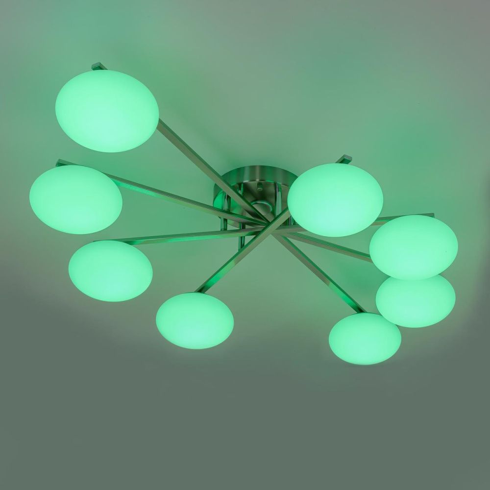 Светильник 110 см, 96W, 3000-5500K, Citilux ATMAN SMART CL226A181 LED RGB, матовый хром