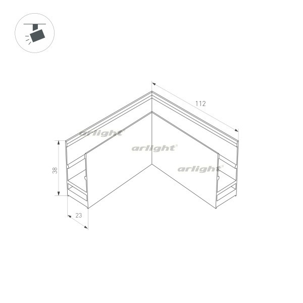 Коннектор Arlight 033247 11,2*11,2*3,8 см.