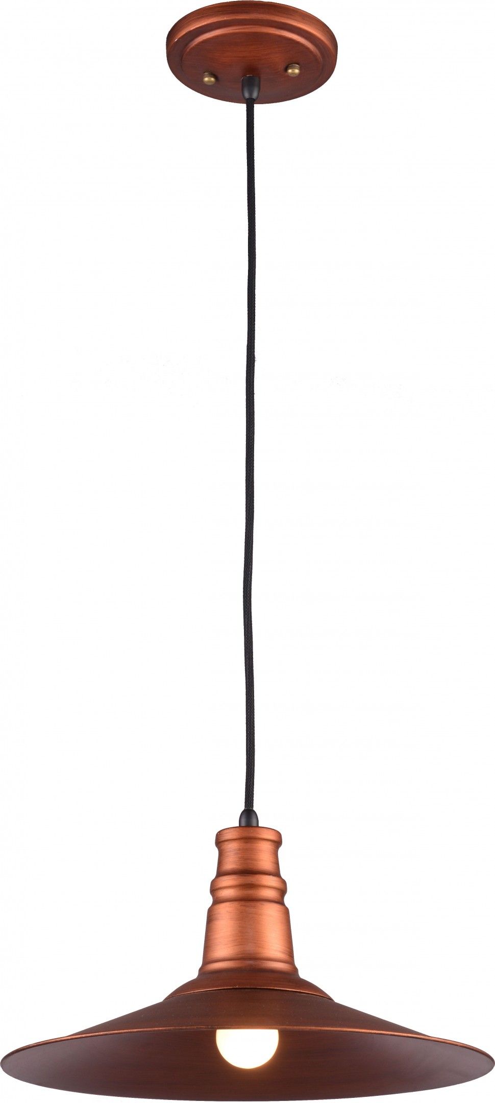 Подвесной светильник Lussole Лофт LSP-9697, Медь/Старая медь, диаметр 35 см