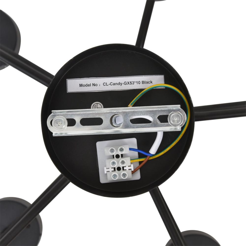 Светильник потолочный *98*29-29 см, 10*GX53 LED*7W, Lumion Natalina LUM8349/10C, черный