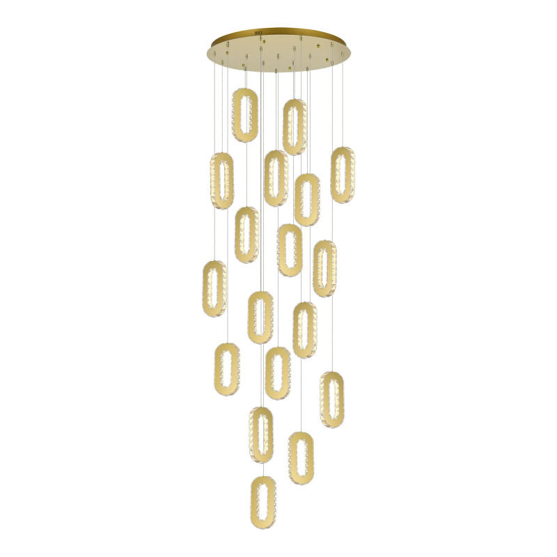 Светильник подвесной 18*LED*9W, St Luce Allungo SL6506.203.18, золотистый