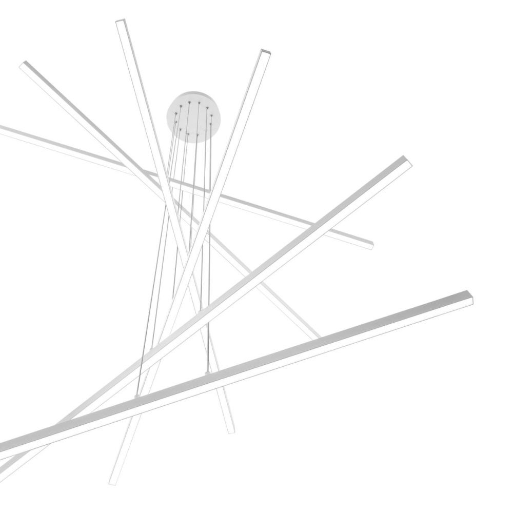 Подвесная люстра 120*125 см, 180W, 3000-6000K, Citilux Стиг CL203260 белый