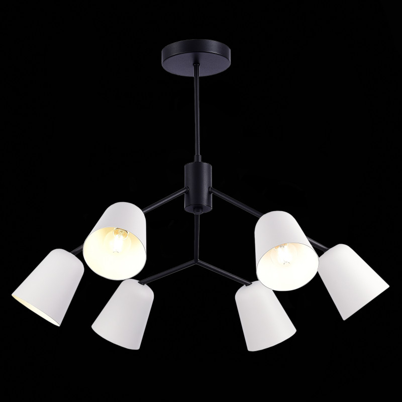 Люстра потолочная Evoluce Mario SLE155942-06 Черный