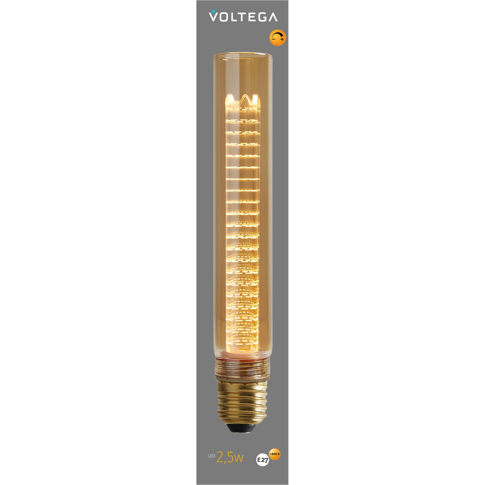 Лампа *3*-19 см, *E27*2,5W, Voltega  8560, Желтый