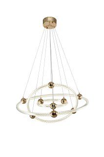 Светильник подвесной 40/60 см, LED 141W 4000K золото Zortes Auralia ZRS.57790.141