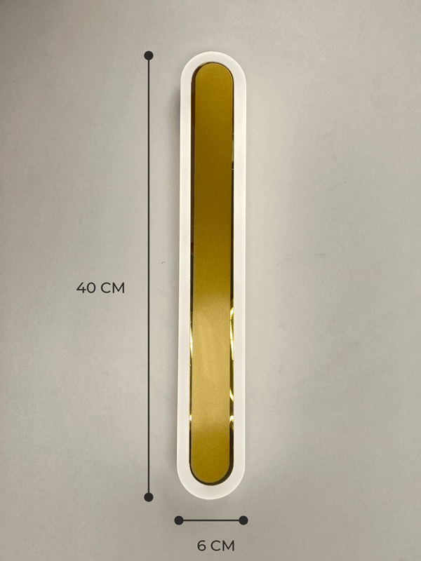 Светильник настенный САПФИР SPF-4784 GOLD/ЗОЛОТО 400мм 1/LED/2*24W BARR 22-07 (1 из 10 шт в коробке)