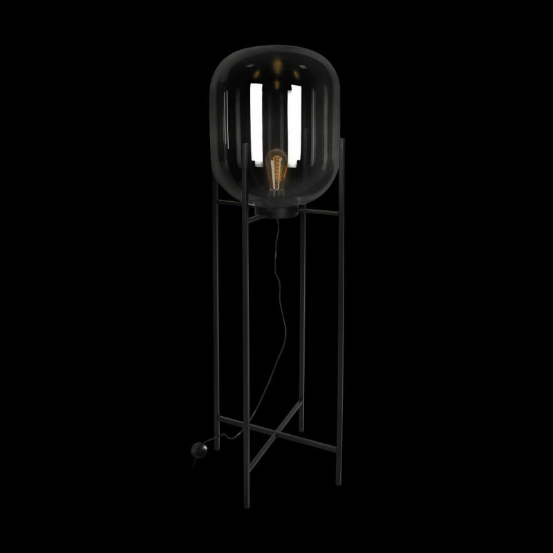 Торшер 160 см, Loft IT 10195F/1600 Smoke Oda, черный