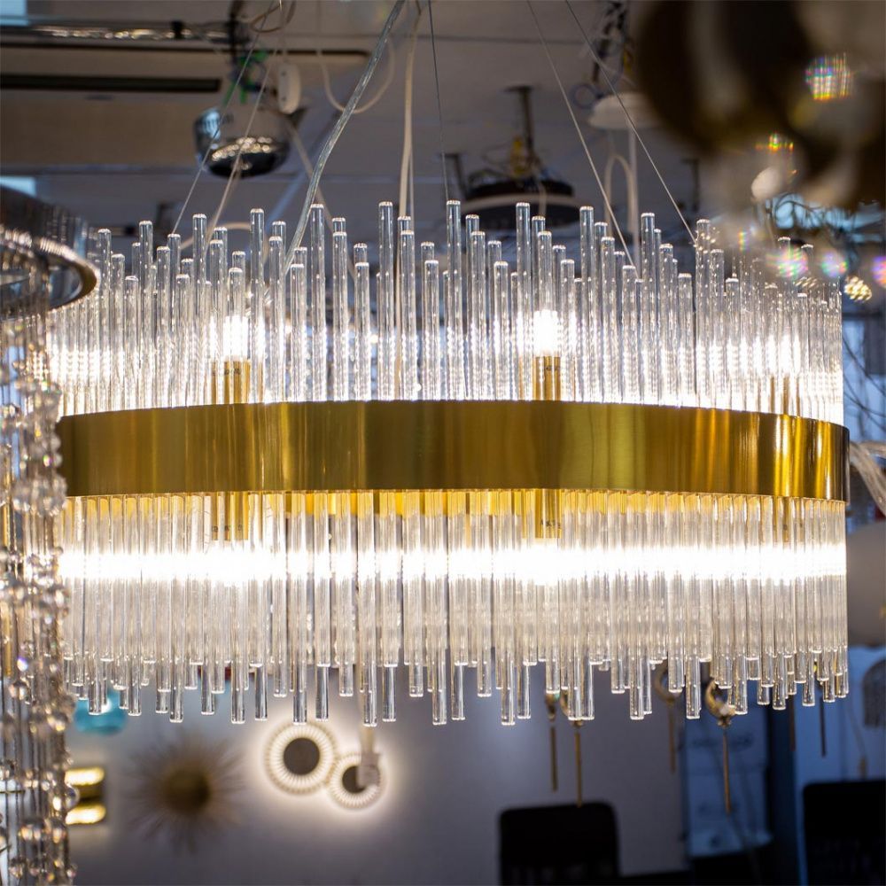 Подвесная люстра Odeon Light Focco 4722/24, латунь-бронза