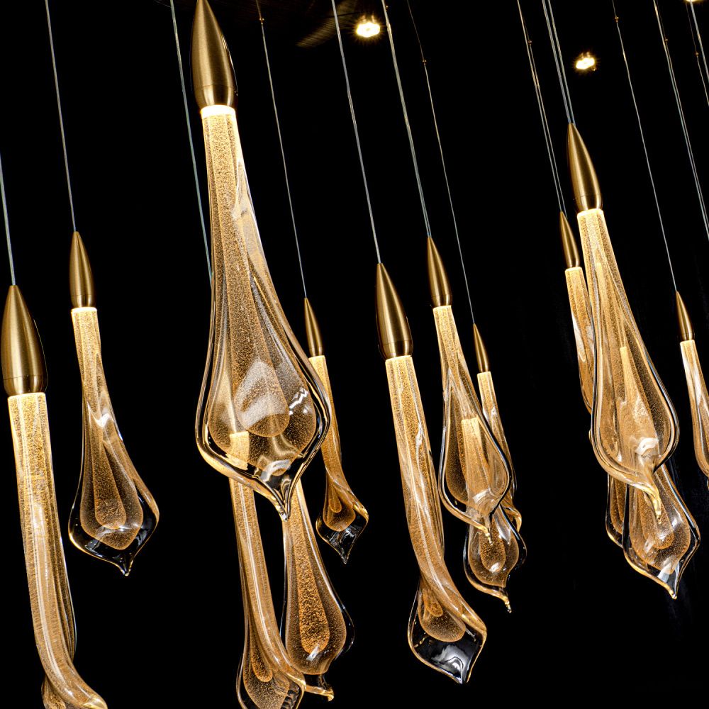 Светильник 160*160*150 см, LED*97W, 4000K, Modelux  ML.89181.22 BS, Латунь