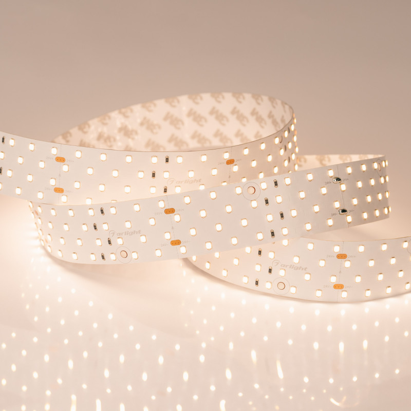 Лента RT 2-2500 24V Warm2700 4x2 (2835, 700 LED, CRI98) (Arlight, 30 Вт/м, IP20) 025161(1). Цена указана за 2,5 метров. Продается кратно 2,5 метрам.