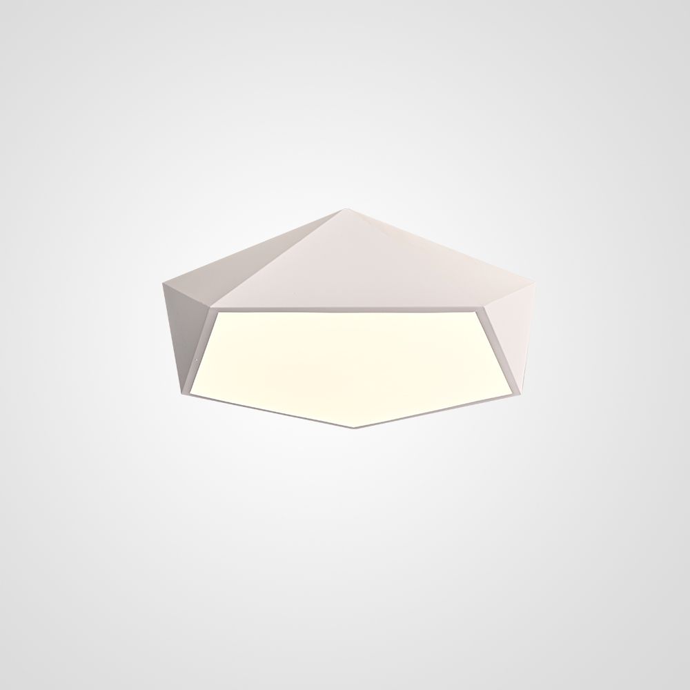 Потолочный светодиодный светильник GEOMETRIC White D40 40*40*10 см, 1*LED*18W, 4000K, ImperiumLoft GEOMETRIC-BW01, Белый