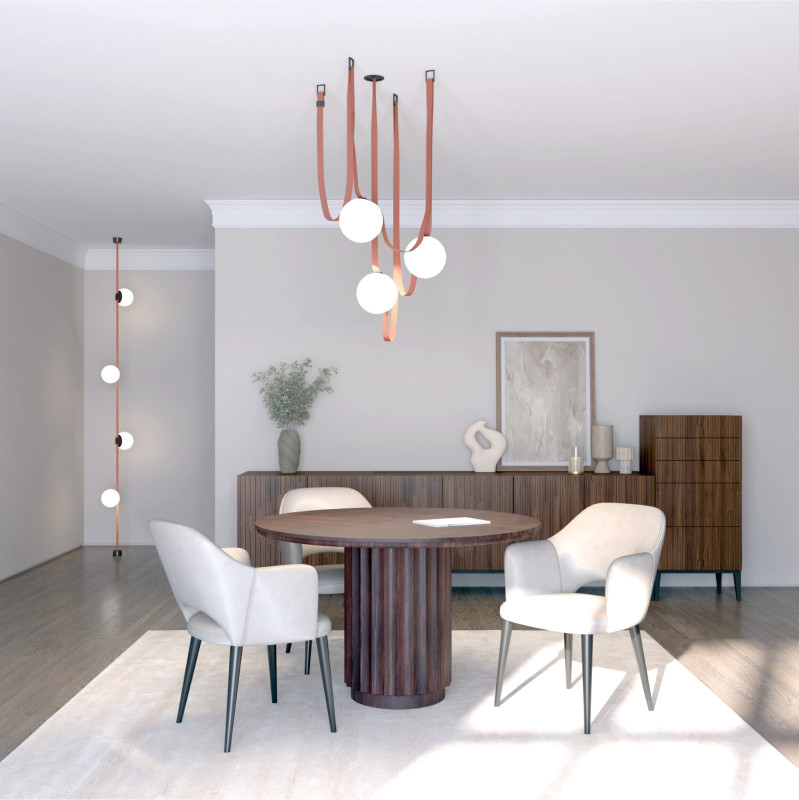 Светильник на шине 15*14,7 см, LED * 10W, 4000K, Denkirs Belty Orb DK5550-BK, черный