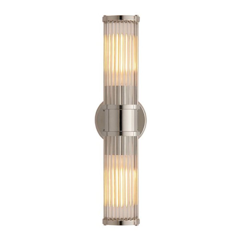 Бра Allen Ralph Lauren Double Light 12*12*46 см, 2*E27*60W, ImperiumLoft 44.667, Никель