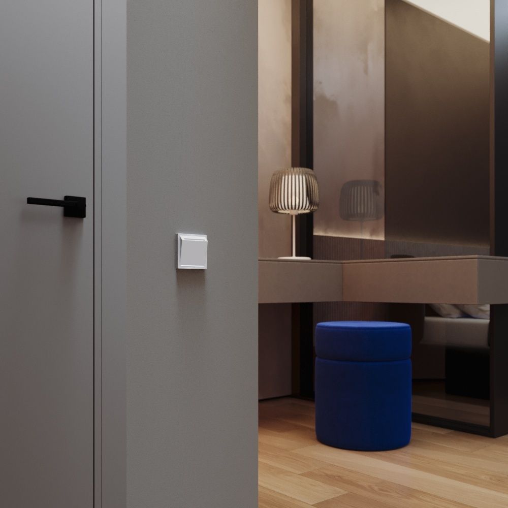 Выключатель встраиваемый S70 карточный 16А, белый глянцевый Voltum VLS010701