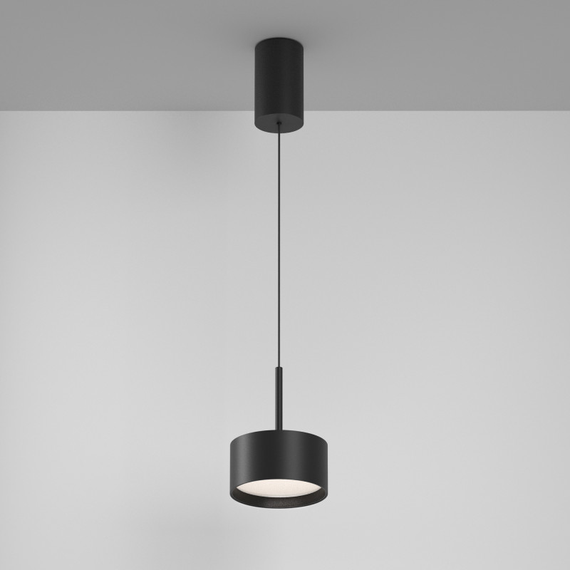 Подвесной светильник 12*12*16,4 см, LED, 12W, 4000К, Maytoni Technical Glare P102PL-12W4K-B черный