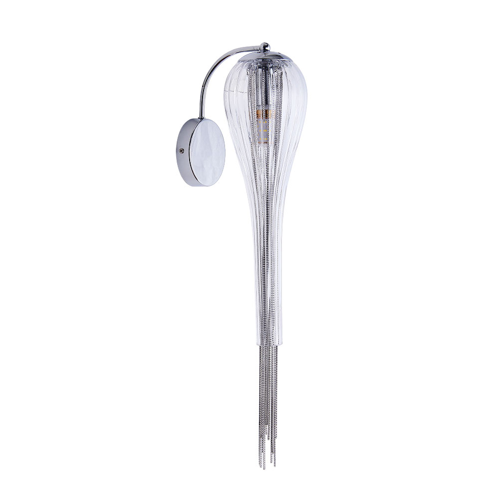 Бра 56*18*7 см, 1*E14, 40W, Arte Lamp Waterfall A1577AP-1CC, Хром