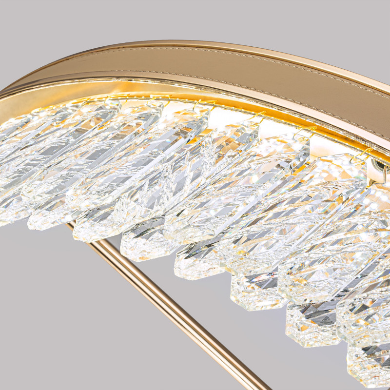 Подвесная люстра 80,5*118,5 см, 1*LED, 80W, 3000-6000К, Favourite Visconte 4304-8P латунный