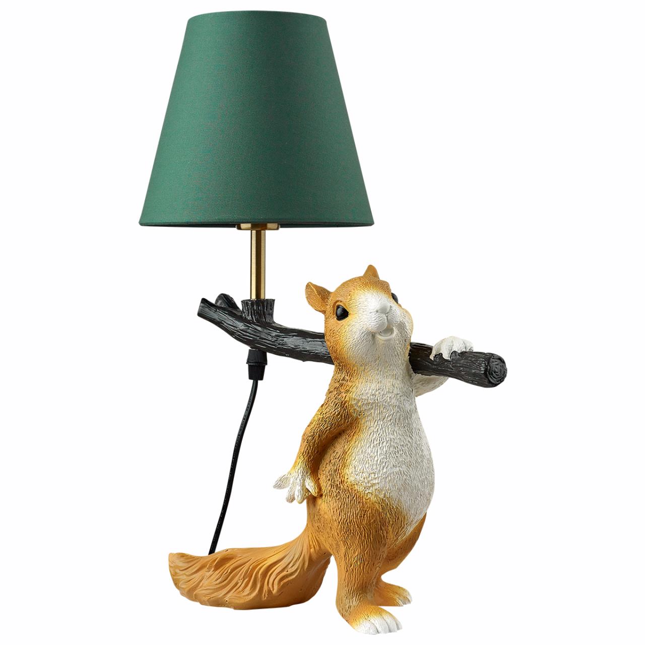 Настольная лампа 27,5*17*42 см, E14 1*40W, Lumion Squirrel разноцветный, 6523/1T