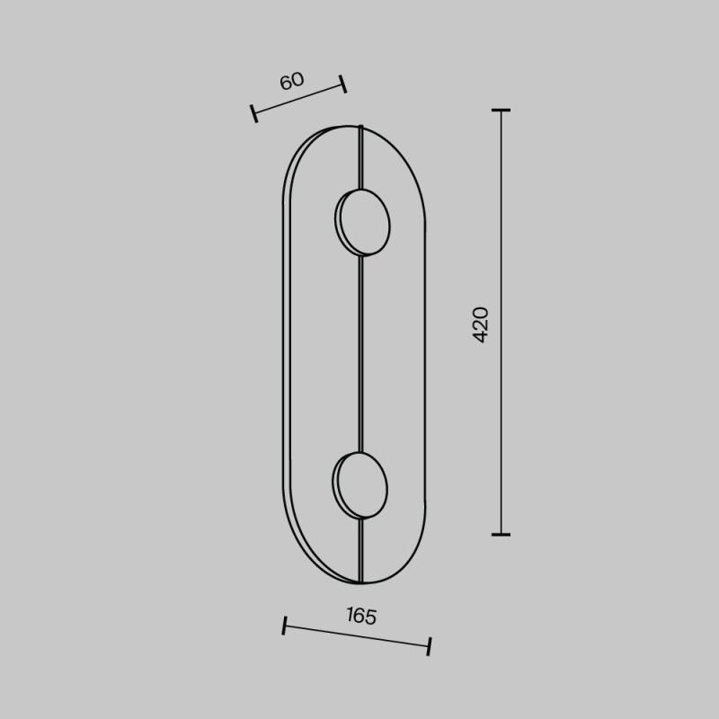Настенный светильник 16,5LED, 16Вт, 4000K, Modelux MS.191.420 Латунь