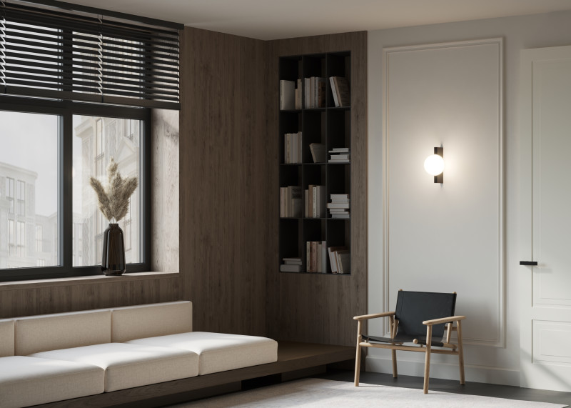 Светильник 30 см, Maytoni Avant-garde MOD324WL-01B, черный