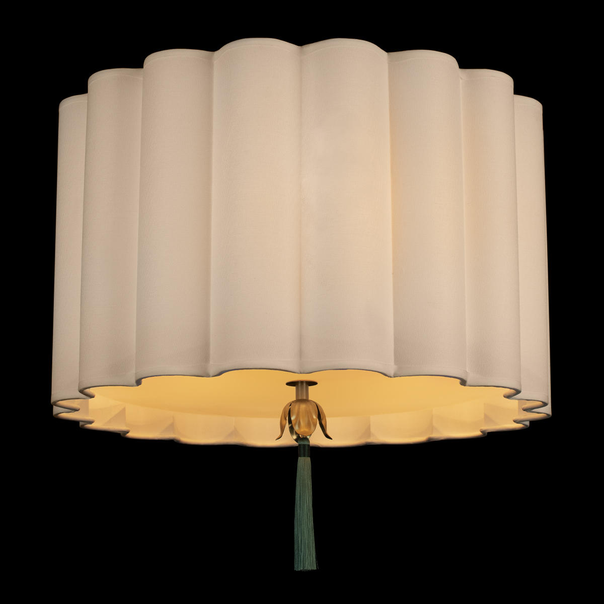 Потолочный светильник 47*46 см, 3*E14 LOFT IT Mellow 10306 Light linen латунь