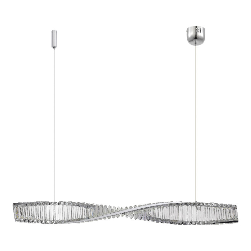 Светильник подвесной 7,6*200 см, LED*1*25W, 3000K, St Luce Elica SL6205.123.01, Хром