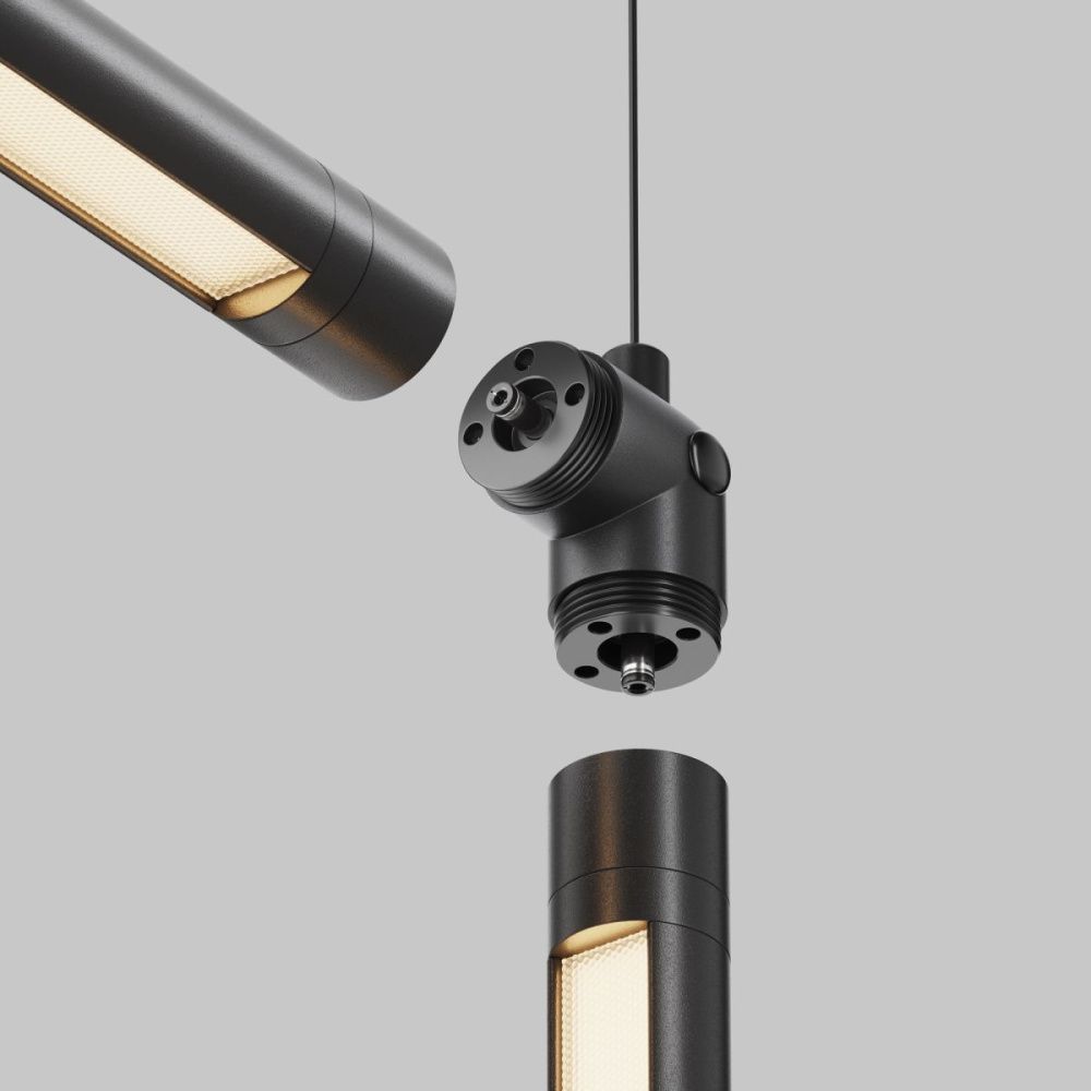 Угловой коннектор без ввода питания Maytoni Shelf CA014CL-B, черный