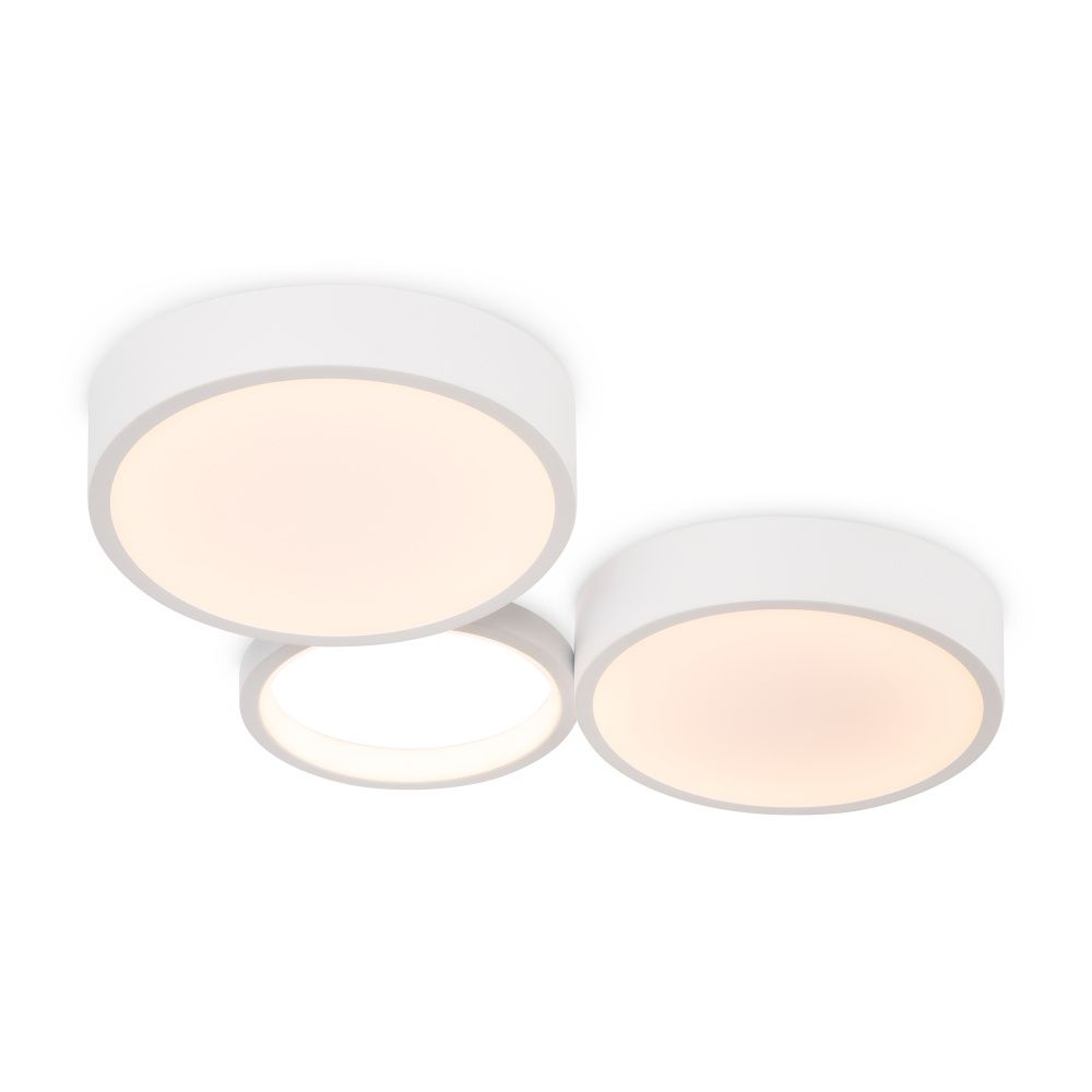 Светильник 50*34*-5 см, *LED*56W, 3000-7000K, Freya Молекула/Molecule FR6080CL-L76W, Белый