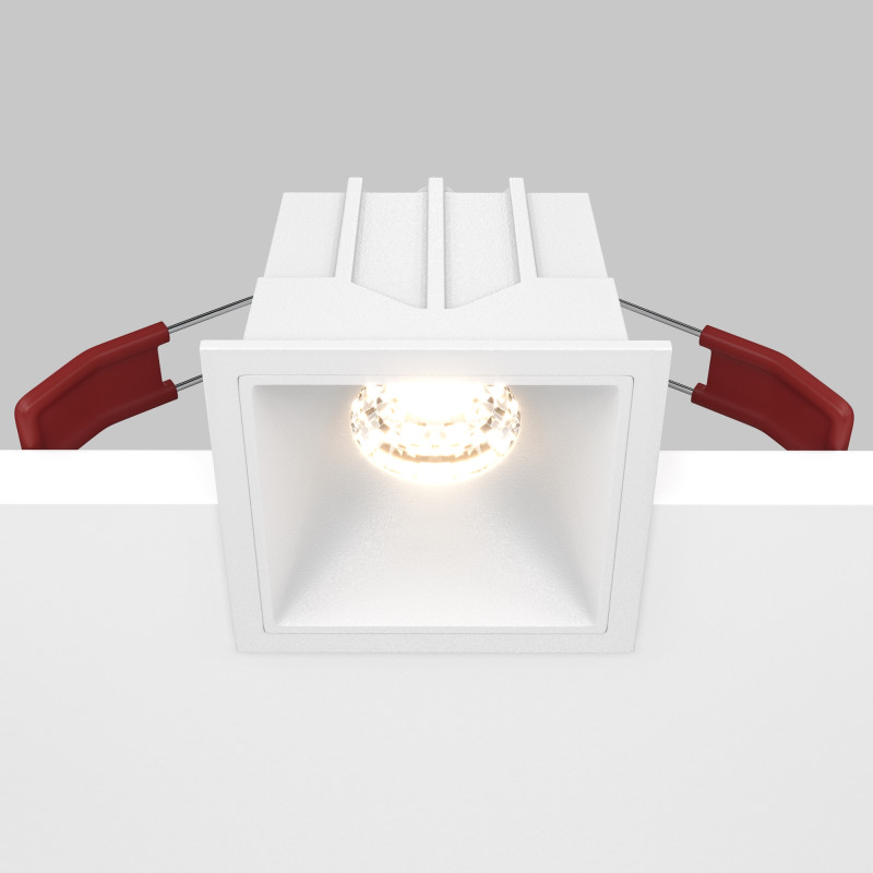 Светильник 7 см, 10W, 3000K, Technical DL043-01-10W3K-D-SQ-W, белый, 36°, Dim, Triac