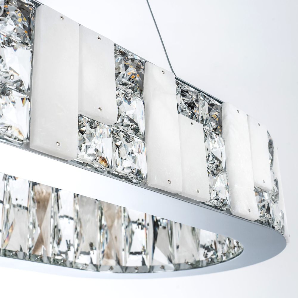 Подвесная люстра 84x30x50см, LED, 36Вт, 3000 / 6000K, Modelux ML.6985.800.300P CR Хром