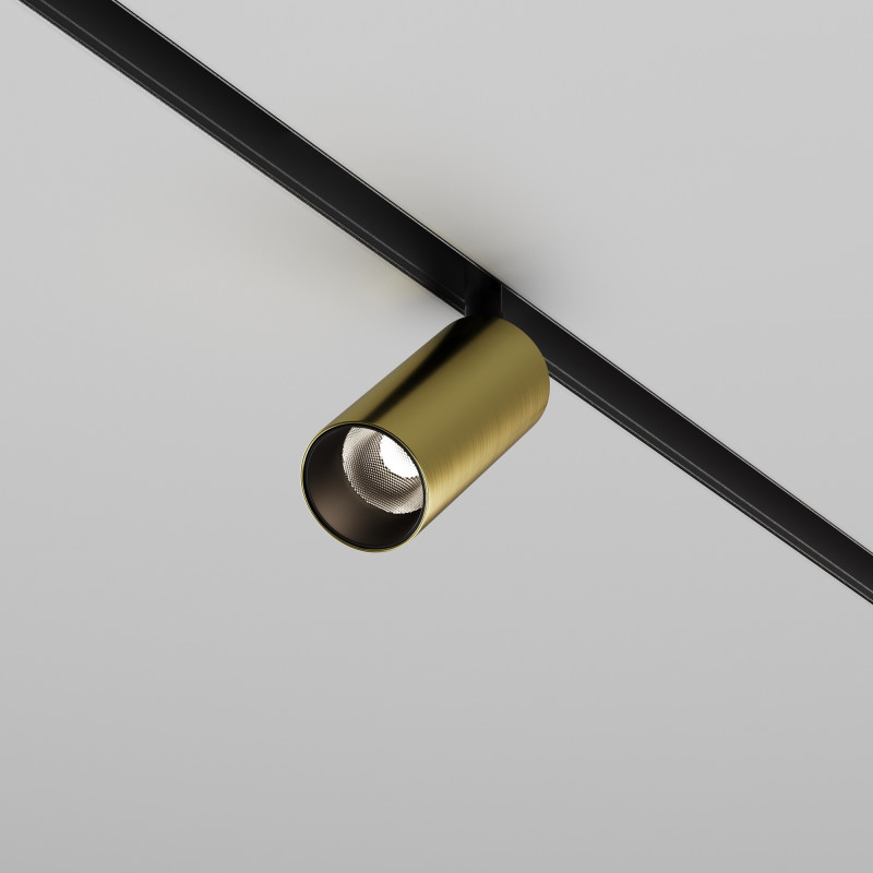 Светильник на шине 4,5*4,5*16,9 см, LED, 5W, 4000К, Maytoni Technical FOCUS LED TR032-2-5W4K-M-BBS латунный