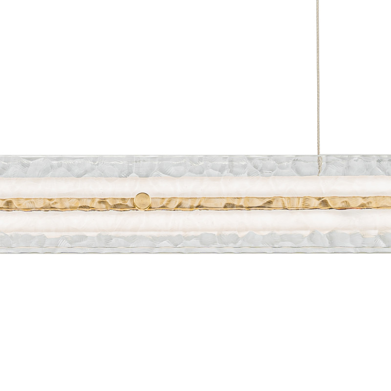 Подвесной светильник 6*90*180 см, 1*LED*32W, 3000-6000K Indigo Led V000088L, бронзовый, 14018/1PL Brass