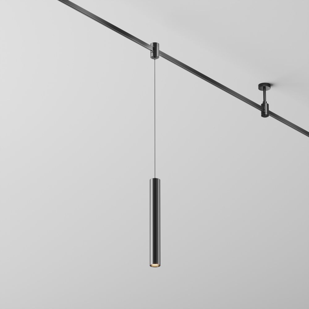 Трековый светильник  TR155-1-5W3K-B **-30 см, *LED*5W, K, Maytoni technical FLARITY TR155-1-5W3K-B, Черный