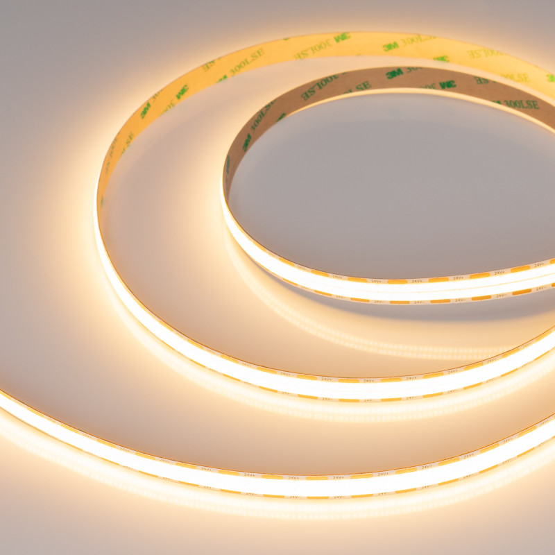 Лента COB-X1088-12mm 24V Warm2700 (22 W/m, IP20, 5m) (Arlight, 5 лет) 046933. Цена указана за 5 метров. Продается кратно 5 метрам.