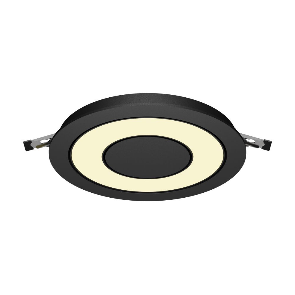 Встраиваемый светильник  DL102-12W2.7K-B **-3,6 см, *LED*12W, 2700K, Maytoni technical Vector DL102-12W2.7K-B, Черный